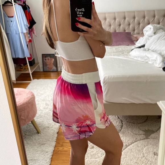 SABO SKIRT • Tropical Flamingo Swim Shorts - Picture 2 of 4